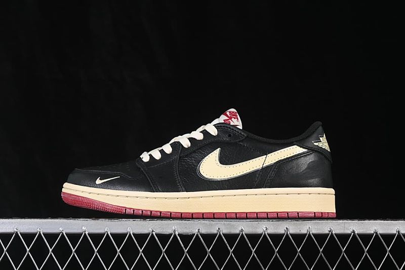 Nigel Sylvester x Air Jordan 1 Low AJ1 Collaboration Low-top Culture Casual Skate Shoes