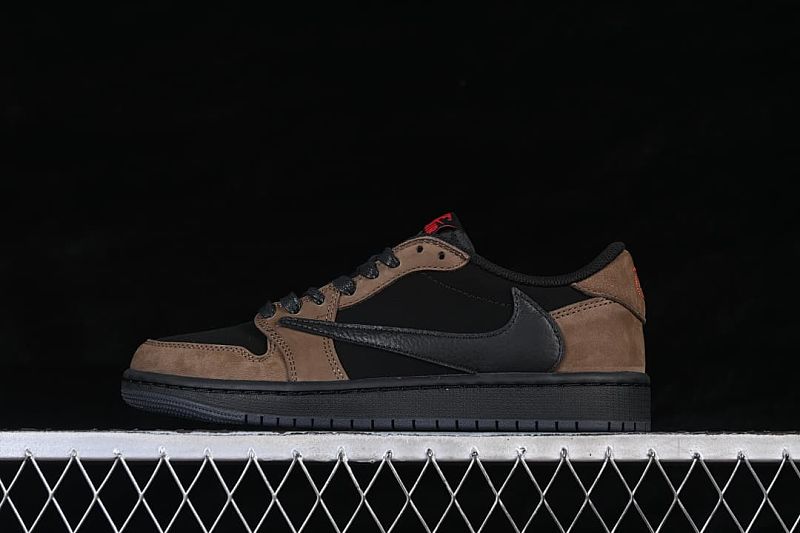 Travis Scott x Air Jordan 1 Low OG AJ1 Collaboration Reverse Swoosh