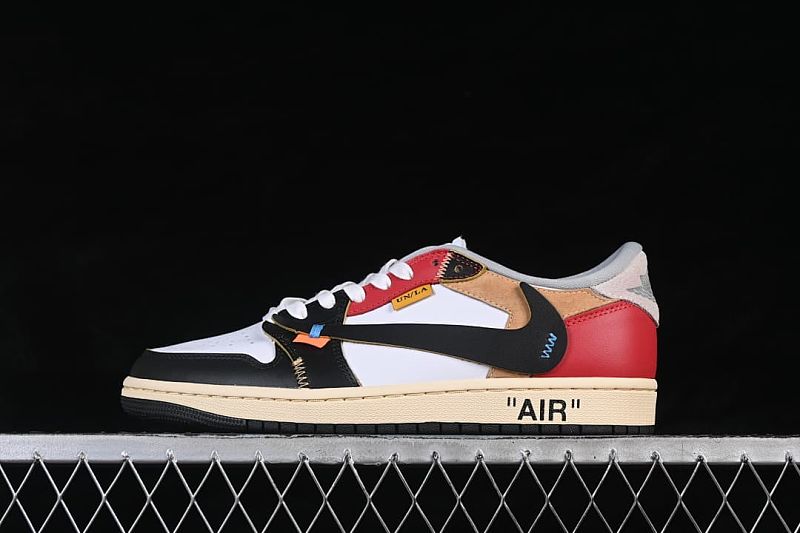Travis Scott x Air Jordan 1 Low OG AJ1 Collaboration Reverse Swoosh