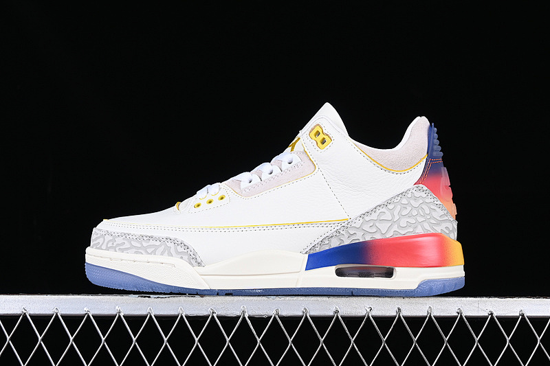 J.Balvin x Air Jordan 3 Retro AJ3 Jordan 3 Rainbow Gradient