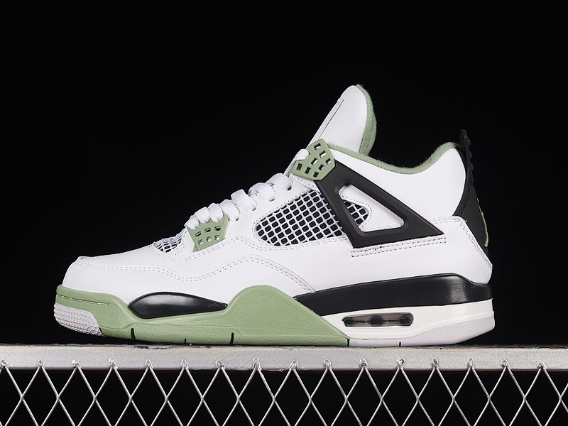 Air Jordan 4 Retro Seafoam AJ4 White/Green