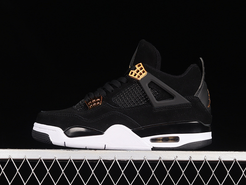 Air Jordan 4 Retro Black Gold Suede