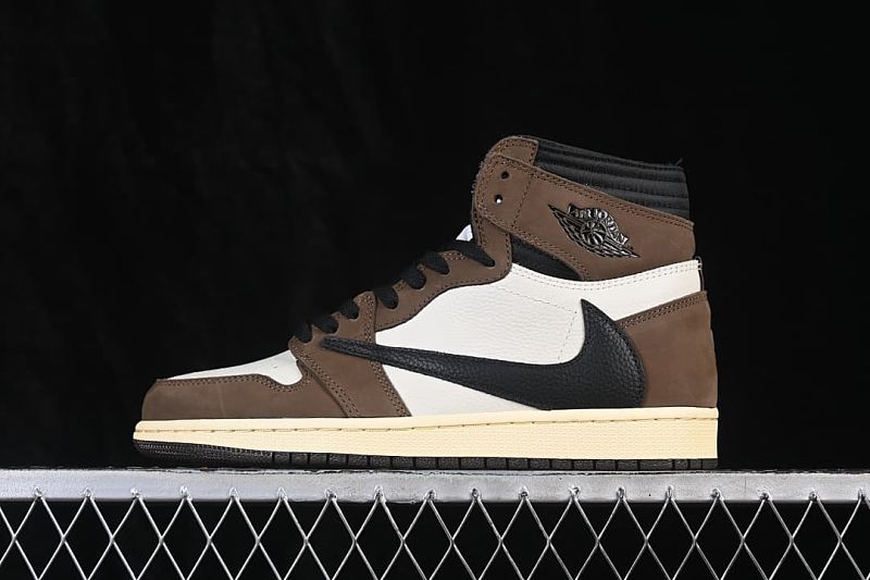 Travis Scott x Air Jordan 1 High OG AJ1 Reverse Swoosh Limited Release