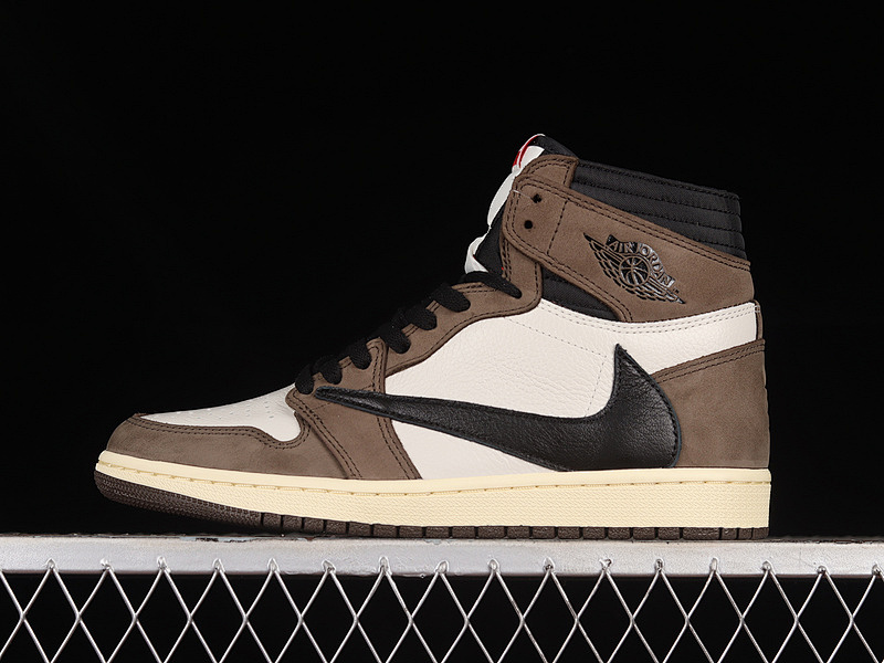 Travis Scott x Air Jordan 1 High OG AJ1 Reverse Swoosh Limited Release