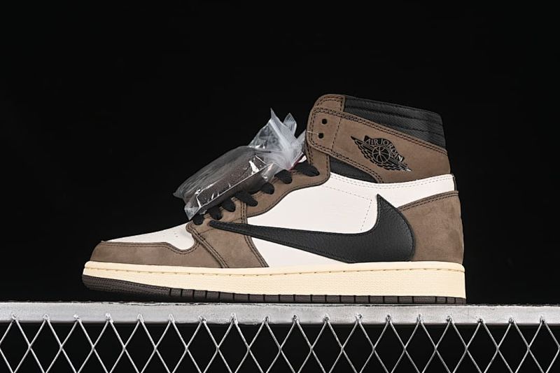 Travis Scott x Air Jordan 1 High OG AJ1 Reverse Swoosh Limited Release