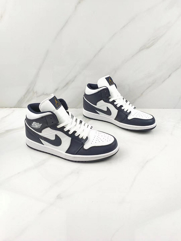 Air Jordan 1 Mid Obsidian/White