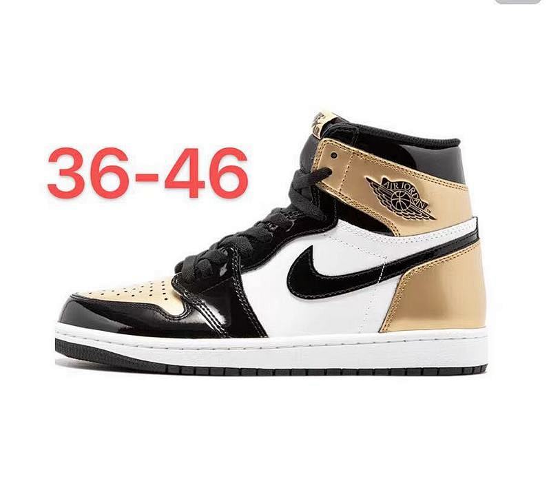 Air Jordan 1 High Black/White/Gold