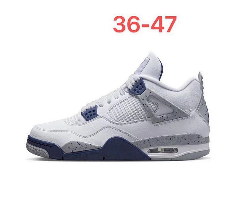 Air Jordan 4 White Midnight Navy