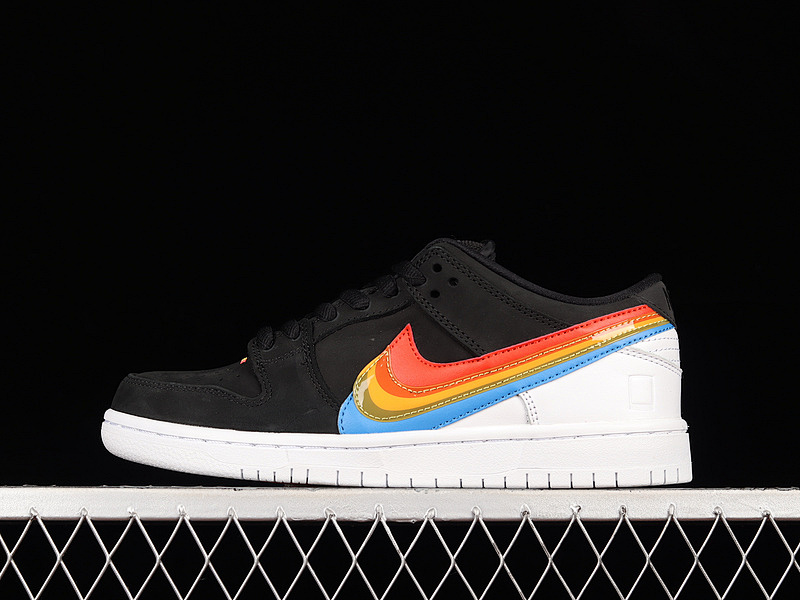 DH7722-001 04.jpeg Polaroid x Nike SB Dunk Low Black Rainbow