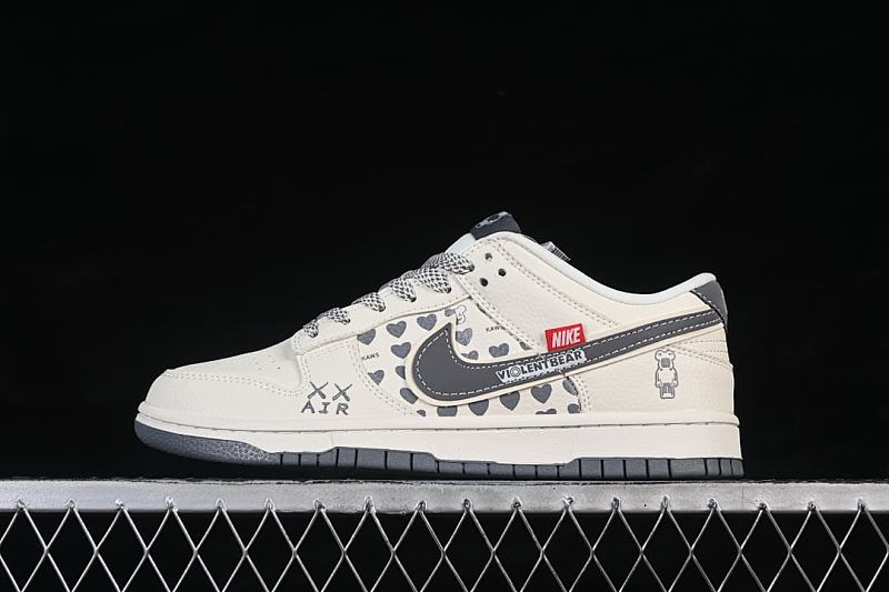 Nike SB Dunk Low Bearbrick White Grey