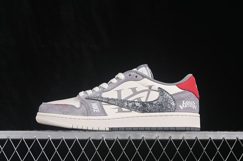 Travis Scott x Fragment Design x Air Jordan 1 Low OG SP AJ1 Air Jordan 1 Collaboration Low-top Culture Casual Skate Shoes