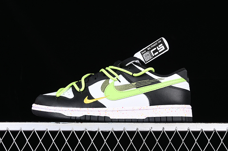 CS Edition Nk Dunk Low Multi Color Vibrant Triple Swoosh Custom Deconstructed Straps Casual Skate Shoes