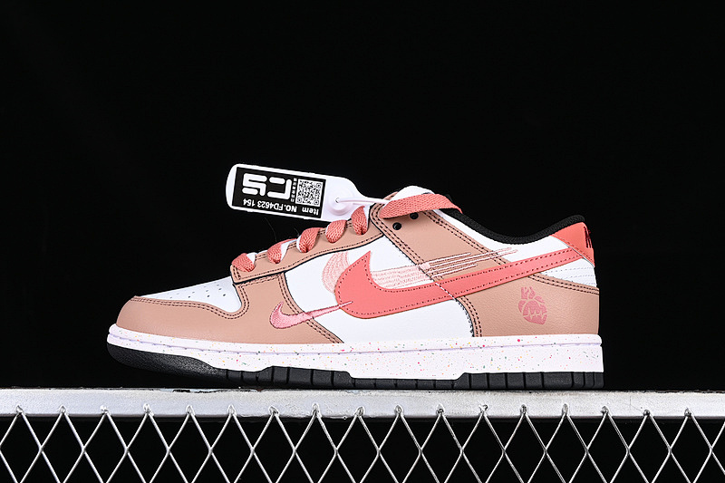 Nk Dunk Low Multi Color Energetic Triple Swoosh Custom Deconstructed Strap Casual Skate Shoes