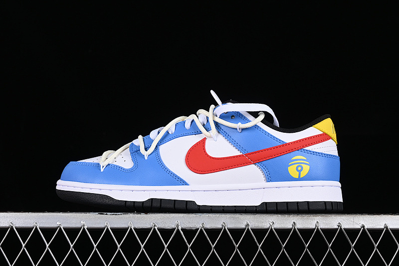 CS Nk Dunk Low Vlad Doraemon Blue White Red SB Strap Low Casual Skate Shoes