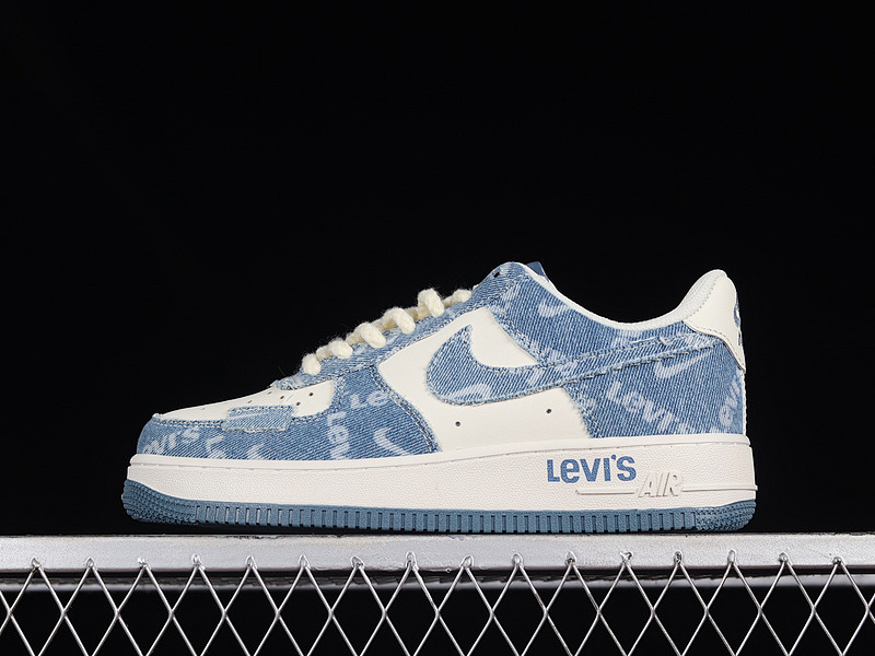 NZ0088-801 04.jpeg Levi's x Nike Air Force 1'07 Low Levi's Collaboration Denim Air Force 1 Low-top Casual Skate Shoes