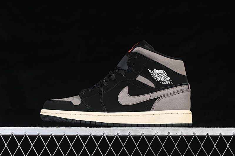 Air Jordan 1 Mid Grey/Black