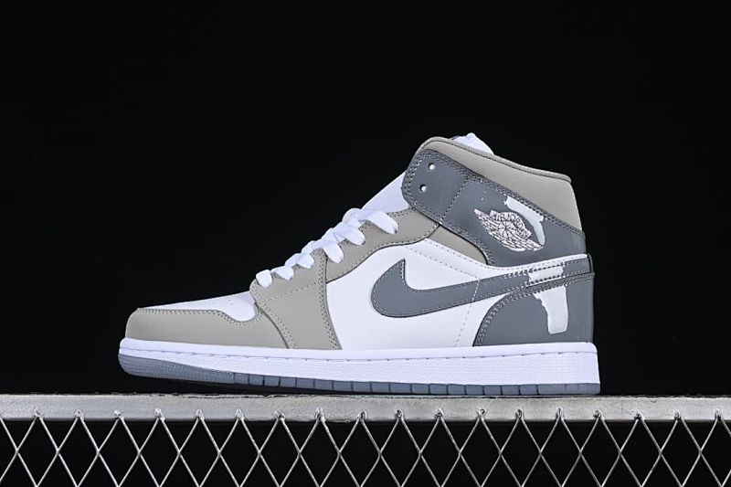 Air Jordan 1 Mid White/Grey