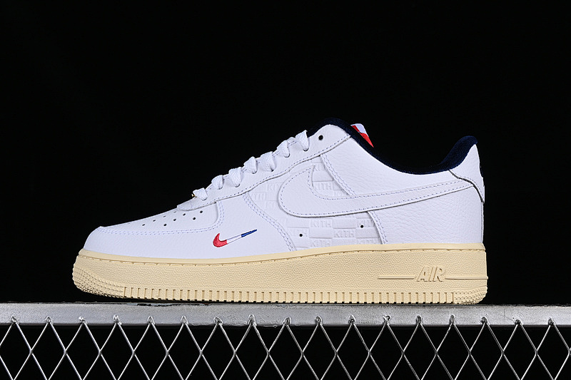 Kith x Nike Air Force 1'07 Low France French Theme Collaboration Air Force 1 Low-top Casual Skate Shoes