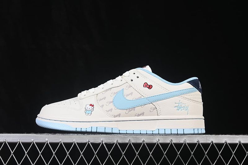 Hello Kitty x SB Dunk Low Sweet Cute High-end Custom Low-top Casual Skate Shoes