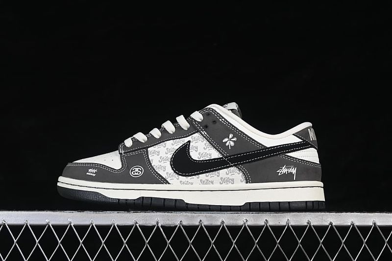 YF9511-91-2 04.jpeg Nike SB Dunk Low Stussy White Grey