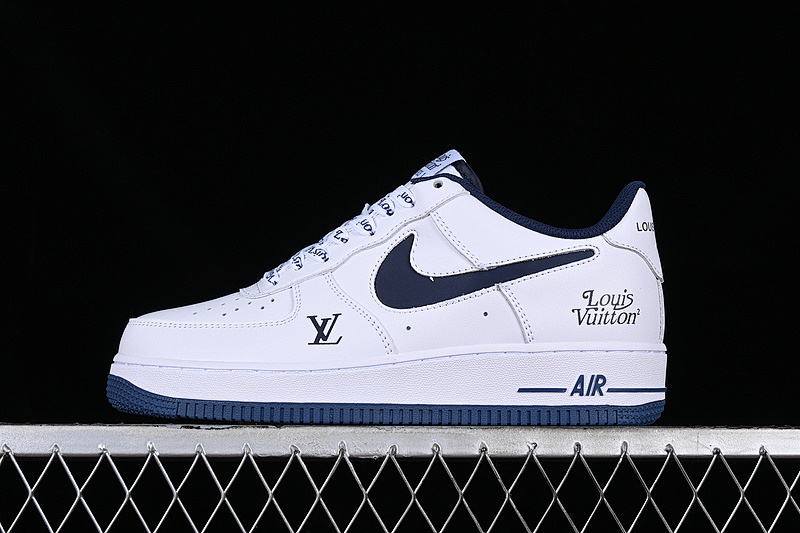 Louis Vuitton x Nike Air Force 1'07 Low Collaboration Custom Air Force 1 Low-top Casual Skate Shoes