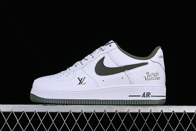 Louis Vuitton x Nike Air Force 1'07 Low Collaboration Custom Air Force 1 Low-top Casual Skate Shoes