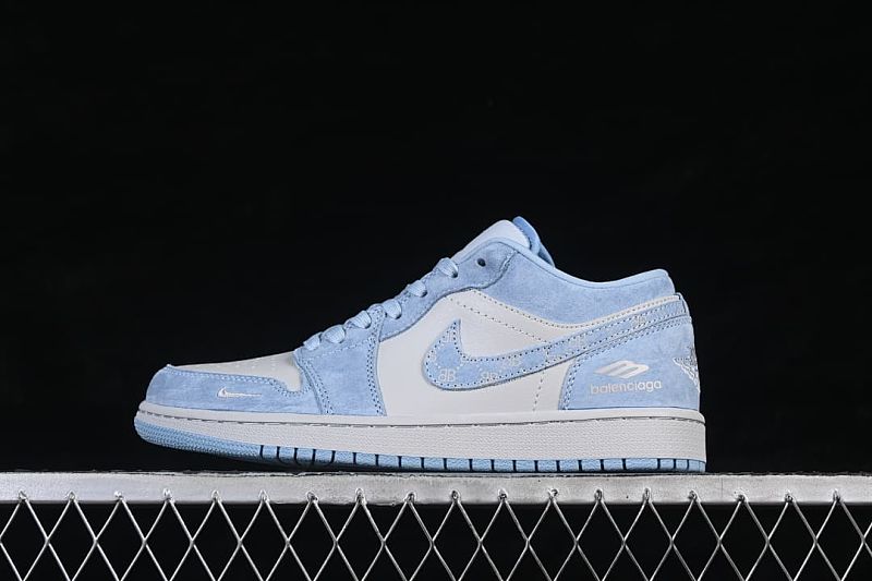Air Jordan 1 Low Balenciaga Collaboration Low-top Retro Basketball Shoes