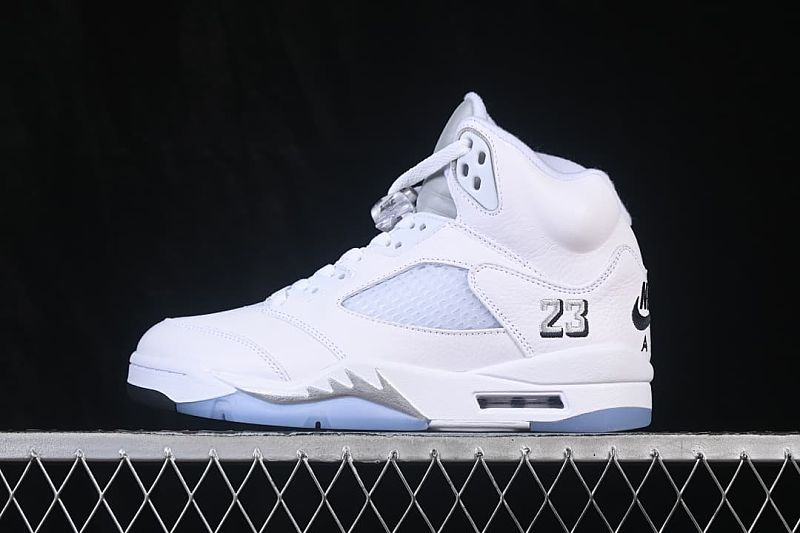 Air Jordan 5 Retro White Metallic