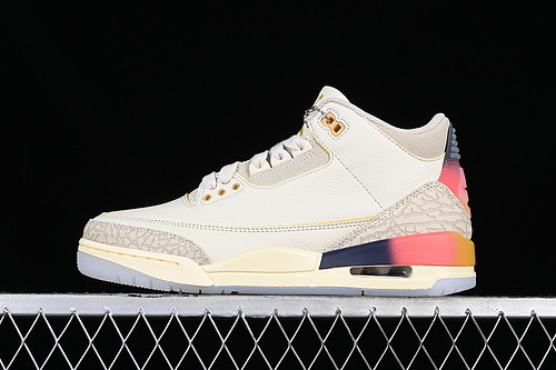 J.Balvin x Air Jordan 3 Retro AJ3 Jordan 3 Rainbow Gradient