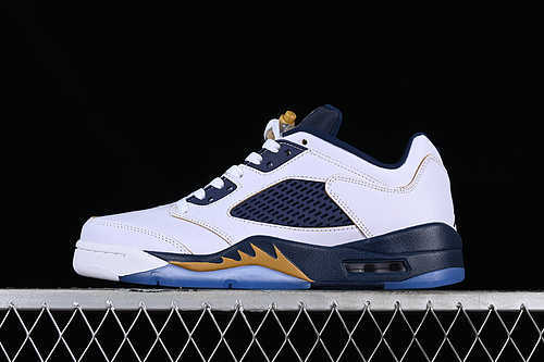 Air Jordan 5 Low Dunk From Above White Blue