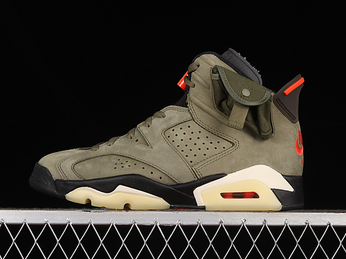 Travis Scott x Air Jordan 6 AJ6 Army Green