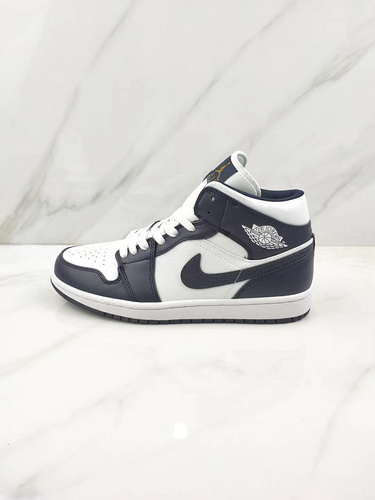 Air Jordan 1 Mid Obsidian/White