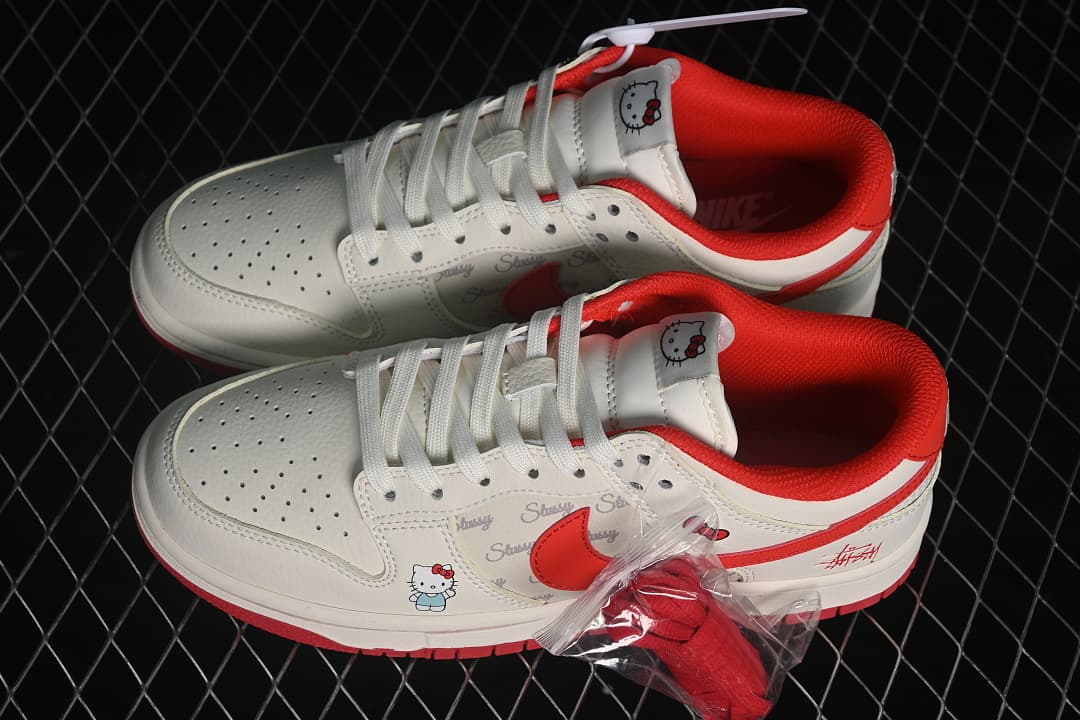 Hello Kitty x Nike SB Dunk Low White Red