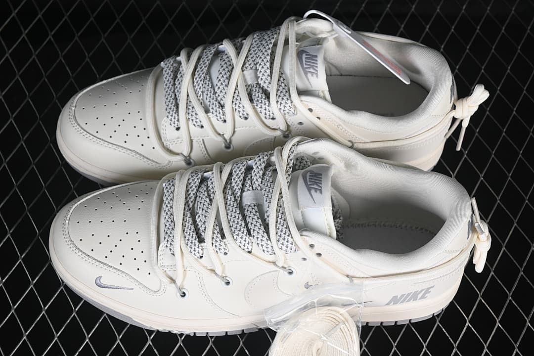 Nike SB Dunk Low Beige Grey Triple Swoosh