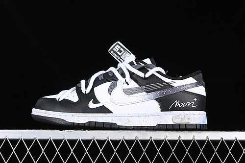 CS Edition Nike Dunk Low Multi Color Vibrant Triple Swoosh Custom Deconstructed Strap Casual Skate Shoes