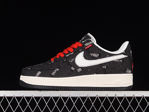 Levi's x Nike Air Force 1'07 Low Levi's Collaboration Denim Air Force 1 Low-top Casual Skate Shoes