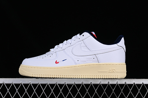 Kith x Nike Air Force 1'07 Low France French Theme Collaboration Air Force 1 Low-top Casual Skate Shoes
