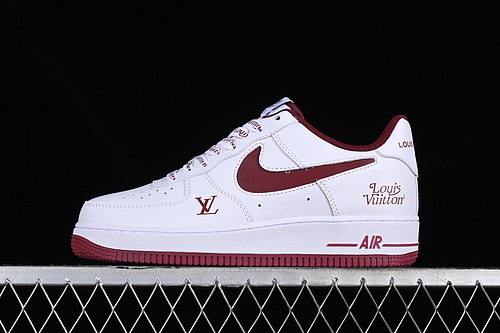 Louis Vuitton x Nike Air Force 1'07 Low Collaboration Custom Air Force 1 Low-top Casual Skate Shoes