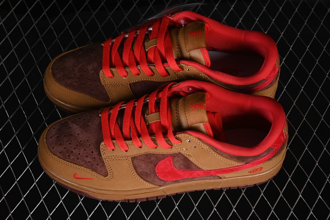 Nike SB Dunk Low Year of the Horse Yellow Brown Red