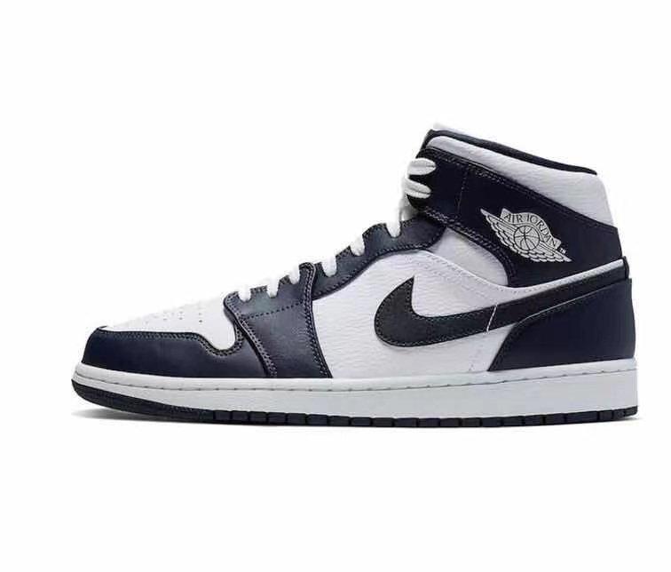 Air Jordan 1 Mid Obsidian/White