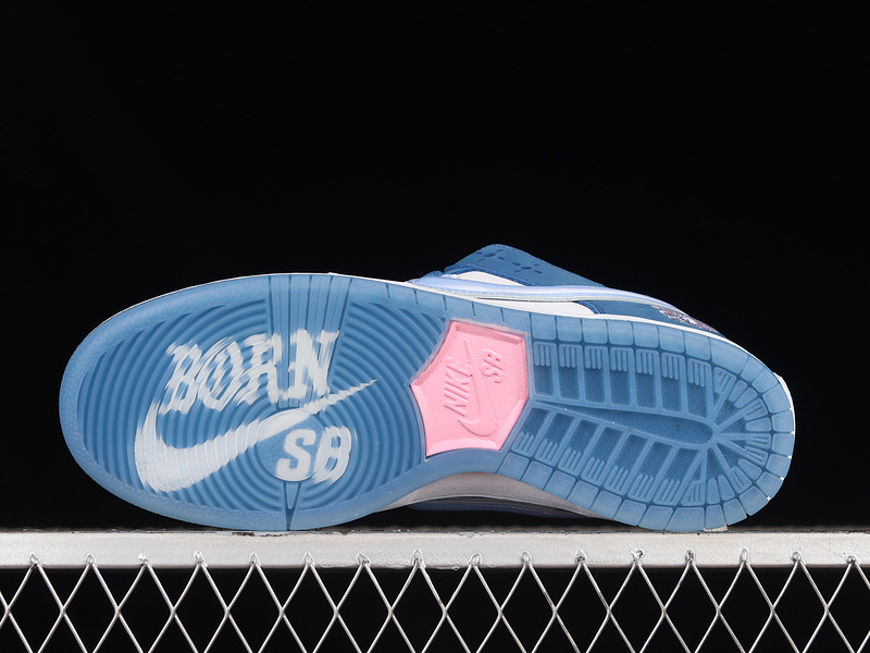 Born x Raised x Nike SB Dunk American Street Style Collaboration SB Low-top Athletic Casual Skate Shoes