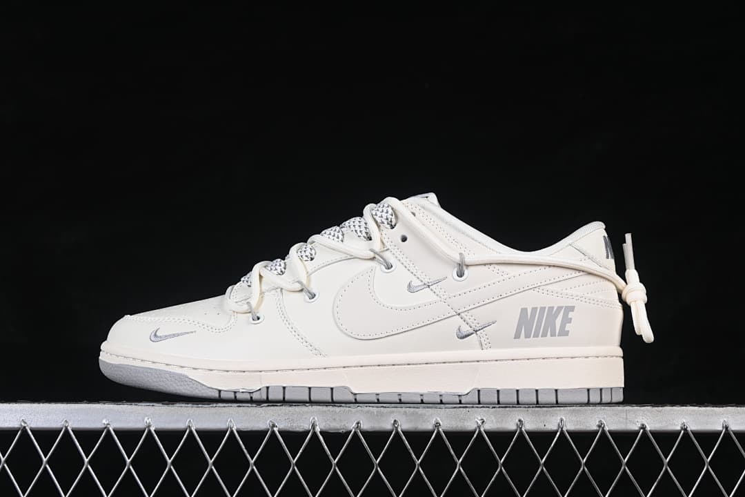 Nike SB Dunk Low Beige Grey Triple Swoosh