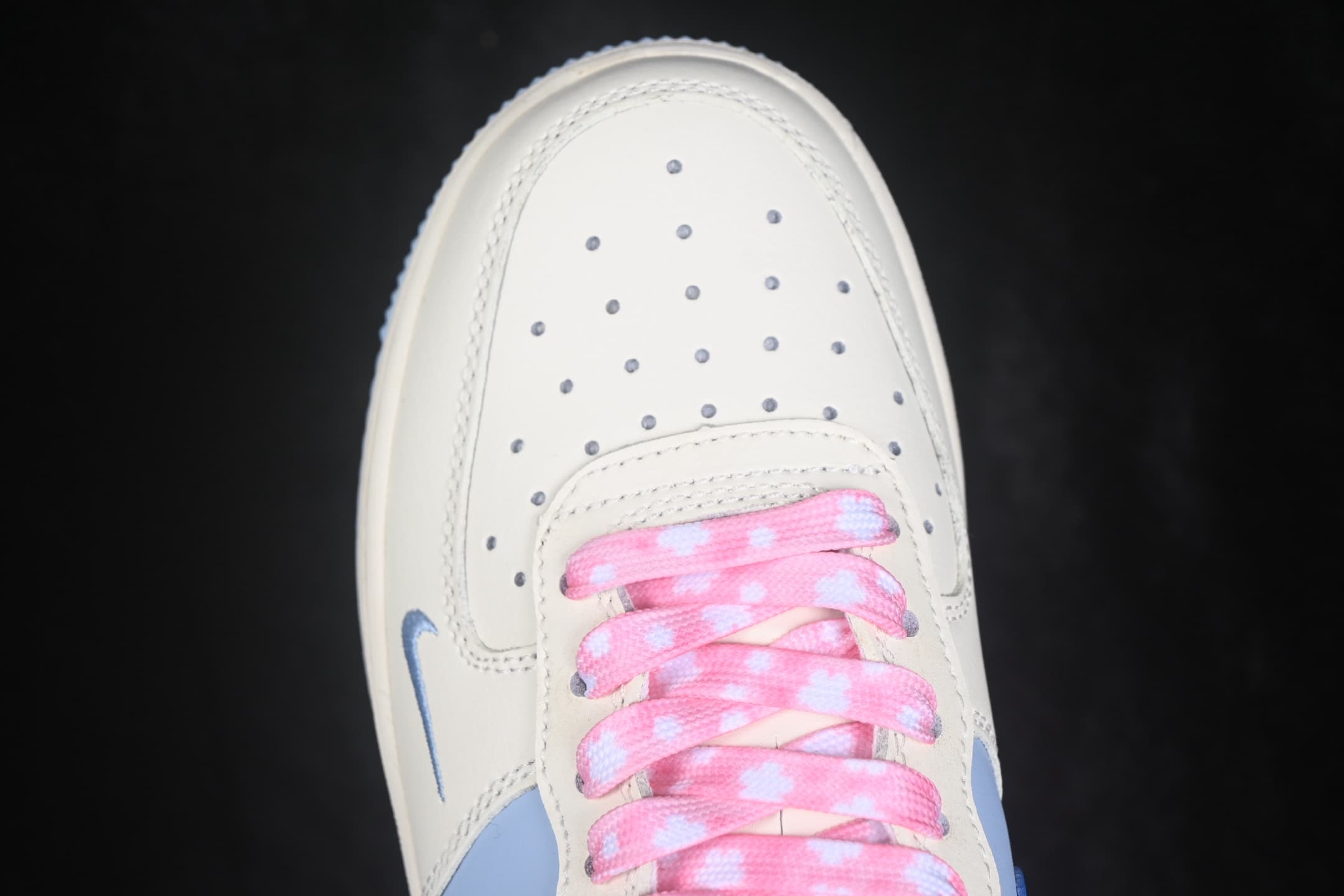 Nike Air Force 1'07 Low Misty Isle Tide Hand Painted Graffiti Pink Blue Bubbles Air Force 1 Low Casual Skate Shoes