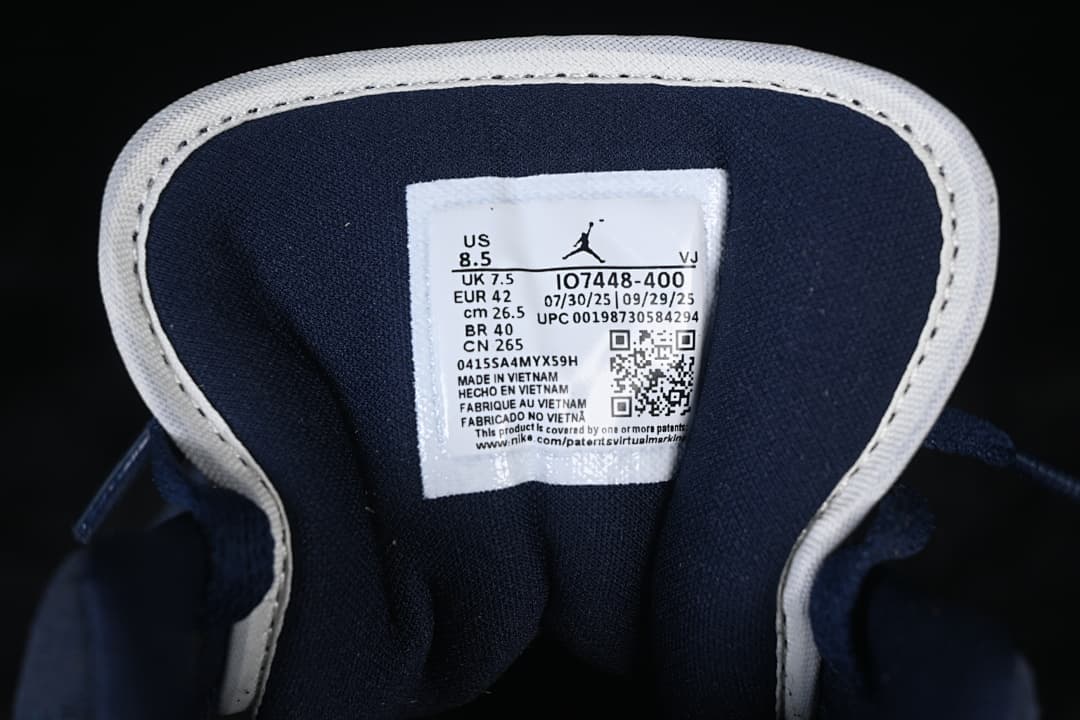 Air Jordan 1 Low White/Navy