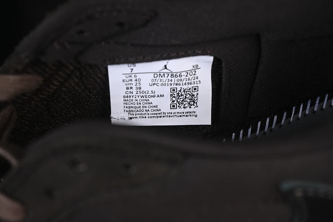 Travis Scott x Air Jordan 1 Low OG AJ1 Reverse Swoosh Low-top Full Grain Leather