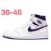 Air Jordan 1 High White/Purple
