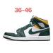 Air Jordan 1 White/Green/Yellow