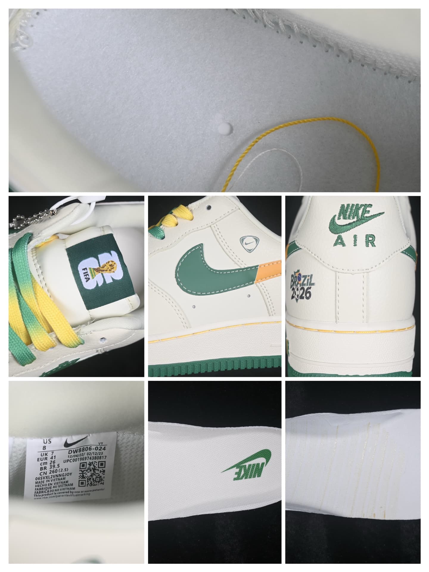 Nike Air Force 1'07 Low World Cup Theme Air Force 1 Low-top Casual Skate Shoes