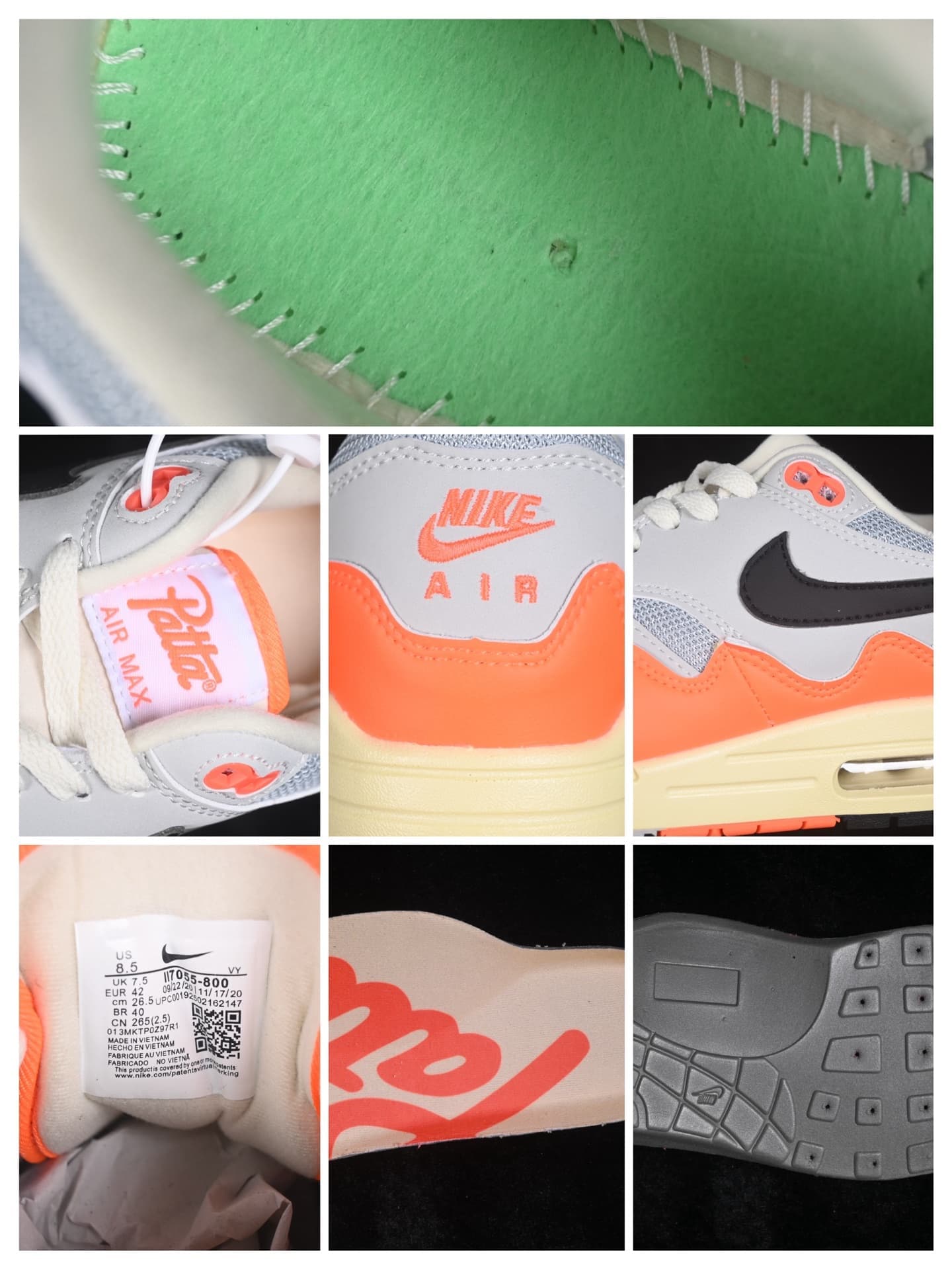 Nike Air Max 1 Half Air Cushion Retro Running Shoes