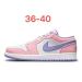 Air Jordan 1 Low Pink/White/Purple